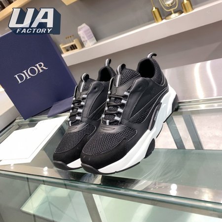 DIOR B22 SNEAKER BLACK TECHNICAL MESH AND CALFSKIN - CD102