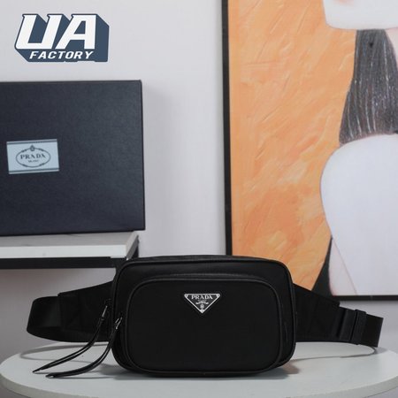 Prada Re-Nylon Recycled Nylon And Leather Fanny Pack