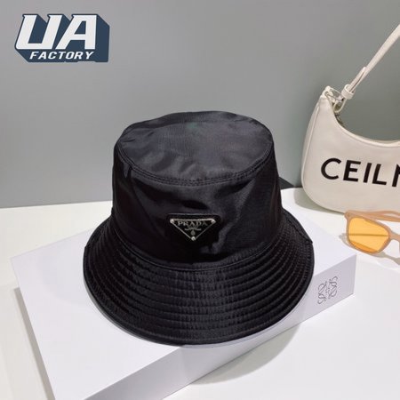 Prada Re-Nylon Bucket Hat Black Cap