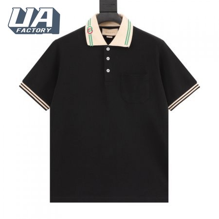 Gucci Interlocking G-collar Polo Shirt