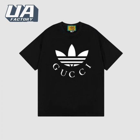 Gucci x Adidas Cotton Jersey T-Shirt Black