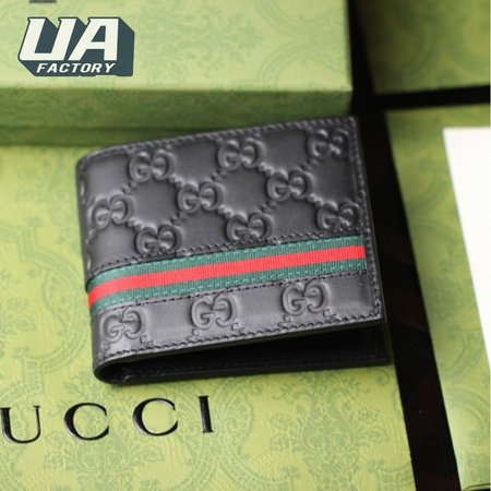 Gucci Bifold Wallet Signature Web Black