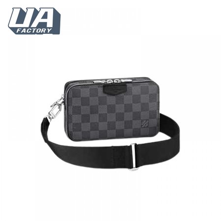 alpha wearable wallet damier graphite canvas lmb045