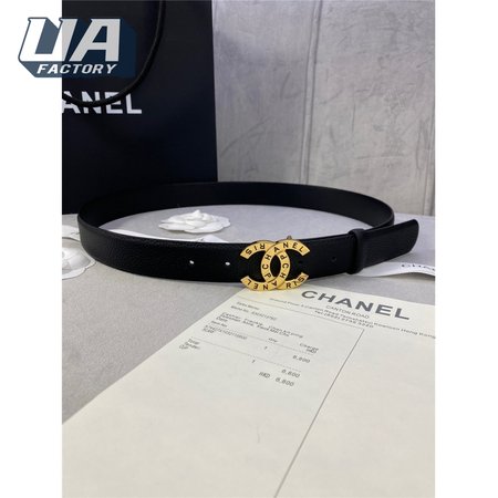 chanel logo classic belt