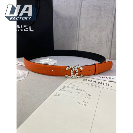 chanel logo classic belt