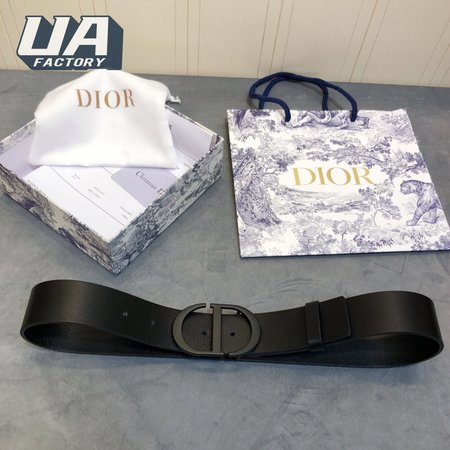 dior black buckle CD belt