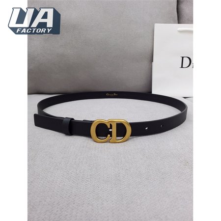 dior CD black leather belt