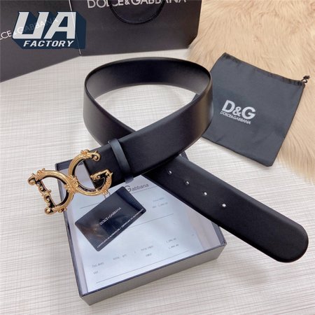 dolce & gabbana d&g logo leather belt