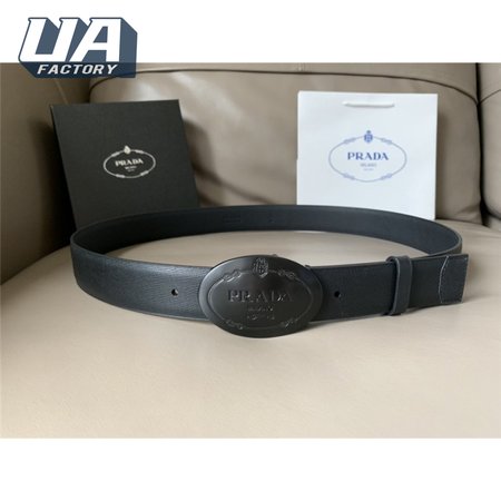 Prada saffiano 34mm leather belt