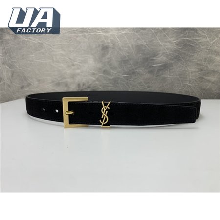 ysl leather belt