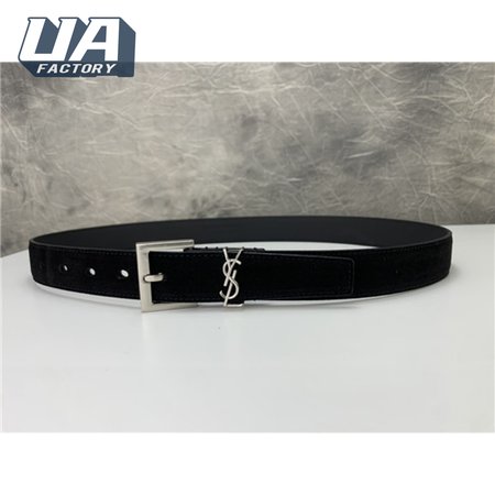 ysl leather belt