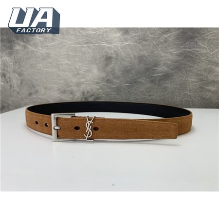 ysl leather belt