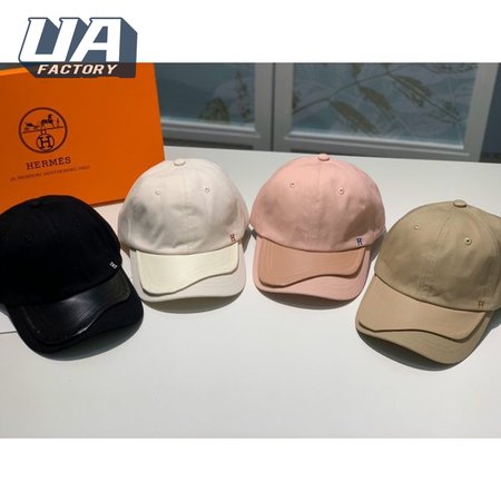 Hermes High Quality Canvas fabric Peaked cap