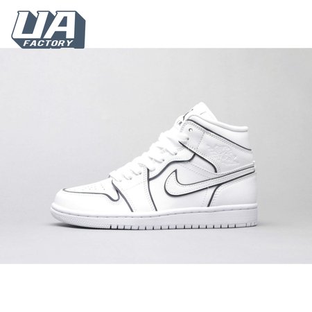 Air Jordan 1 Mid Iridescent Reflective White 36-46