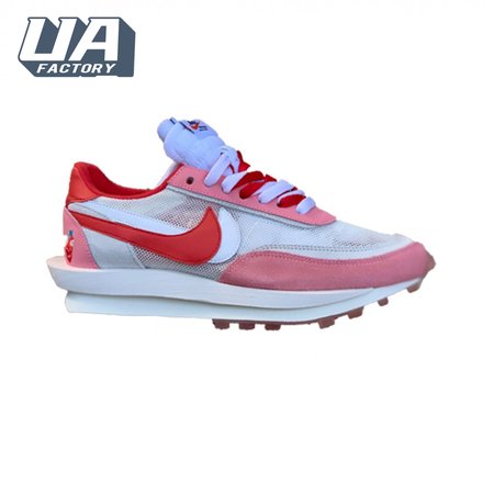 2019 Sacai x Nike LVD Waffle Daybreak Swoosh Pink Gery White Red BV0073 500 Size 36-46