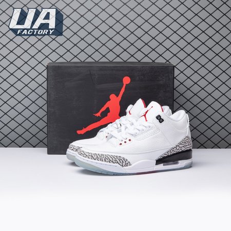 Jordan 3 Retro Free Throw Line White Cement 923096-101 Size 40-47