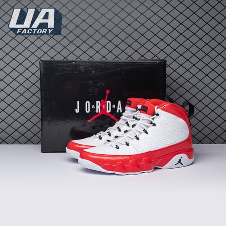 Jordan 9 Retro White Gym Red 302370-160 Size 40-47.5