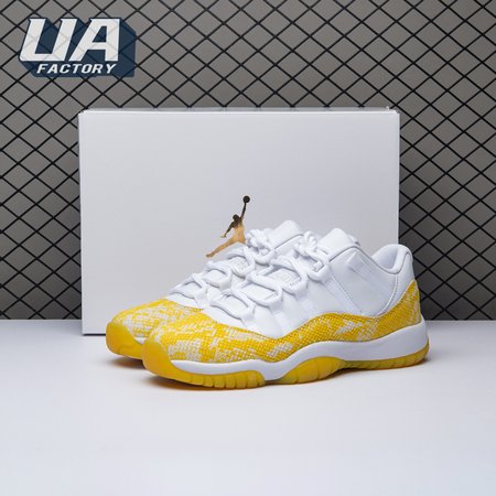 Jordan 11 Retro Low Tour Yellow Snakeskin (Women's) AH7860-107 Size 36-40