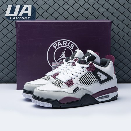 Paris Saint-Germain x Air Jordan 4 Retro 'Bordeaux' Size 40-46