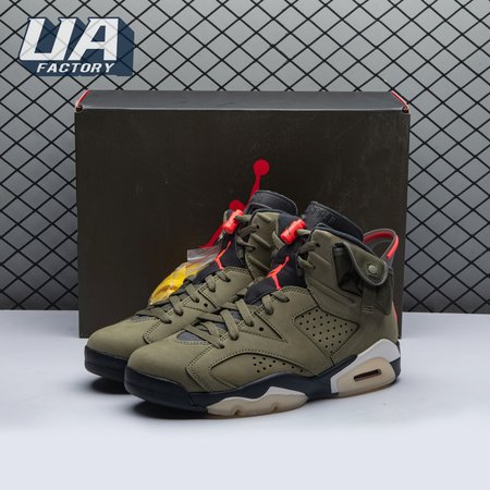 Travis Scott x Air Jordan 6 Retro 'Olive' CN1084 200 Size 40-47.5