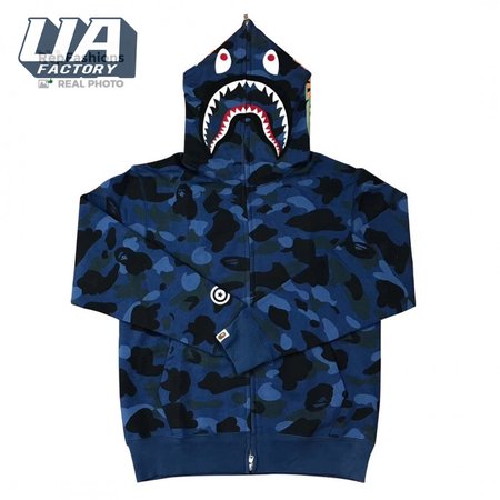 Bape Color Camo Shark Sweater Hoodie